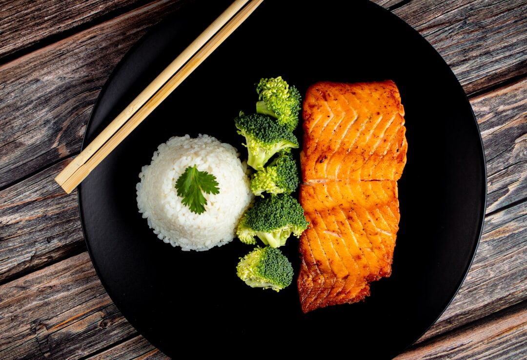baked salmon dinner